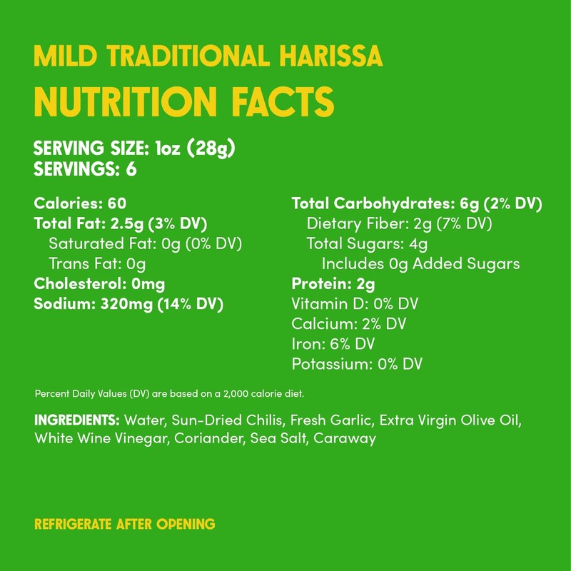 Zwita Mild Harissa 6oz | Tunisian Thick Sun Dried Chili