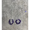 Handmade Sterling Silver Amethyst Dangle Earrings, Drop Earrings, February Birthstone