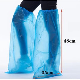 Coehaopike 10 Pieces of Outdoor Waterproof and Disposable Shoe Covers for Drifting, Anti Slip and Disposable Rain Shoe Covers for Riding in High Rain