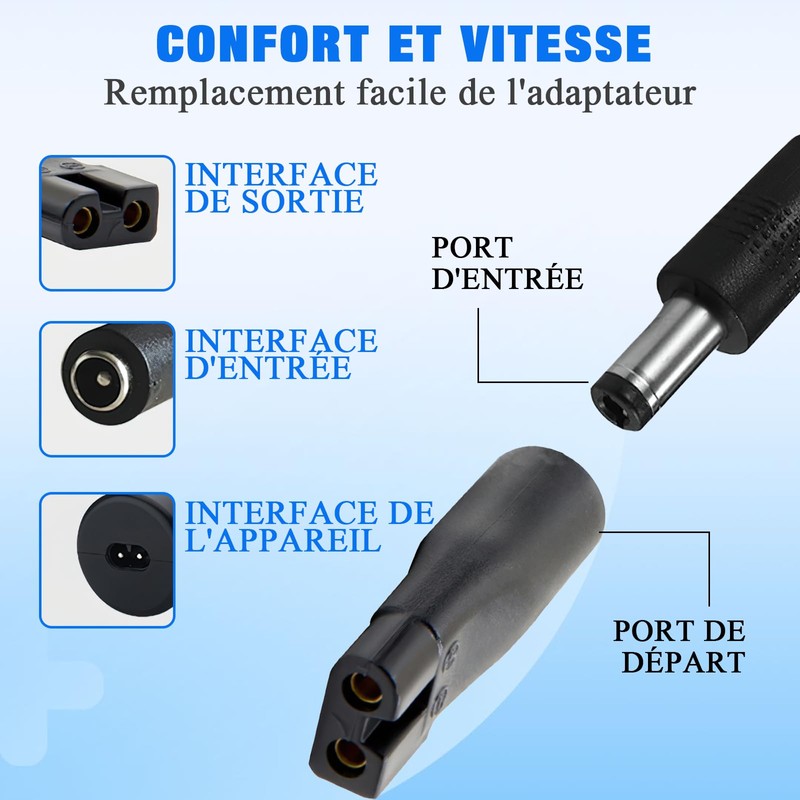 Shaver Charger, Universal Cable for Various Brands