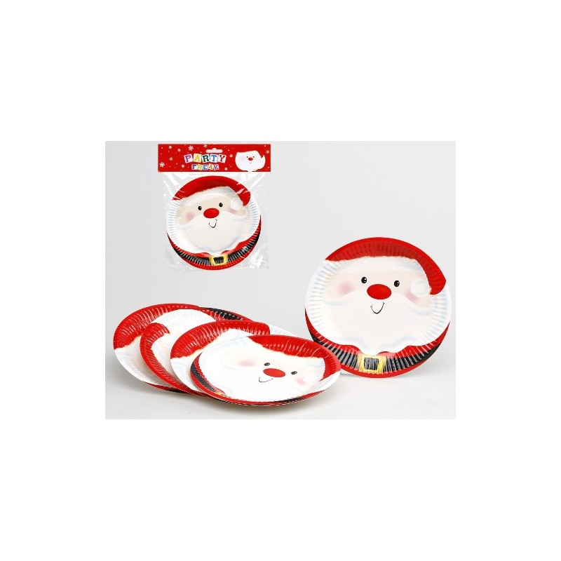 Christmas Party Plates 23cm (Pack of 6)