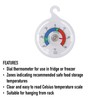 Fridge Thermometer Dial Refrigerator Thermometer 65 mm Dial Fridge Freezer