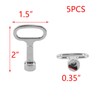 T Tulead Triangular Socket Key Triangle Cabinet Spanner Key Locks