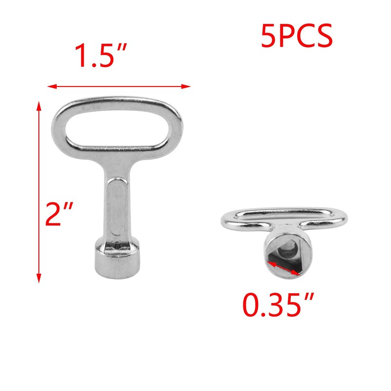 T Tulead Triangular Socket Key Triangle Cabinet Spanner Key Locks