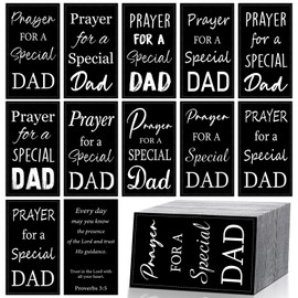Moinchore 200 Pcs Father's Day Prayer Cards Bulk a Special Dad Pocket Bible Verses Proverbs 3: 5 Christian Religious Pocket Prayer Cards for Daddy Men's Ministry Church Gifts