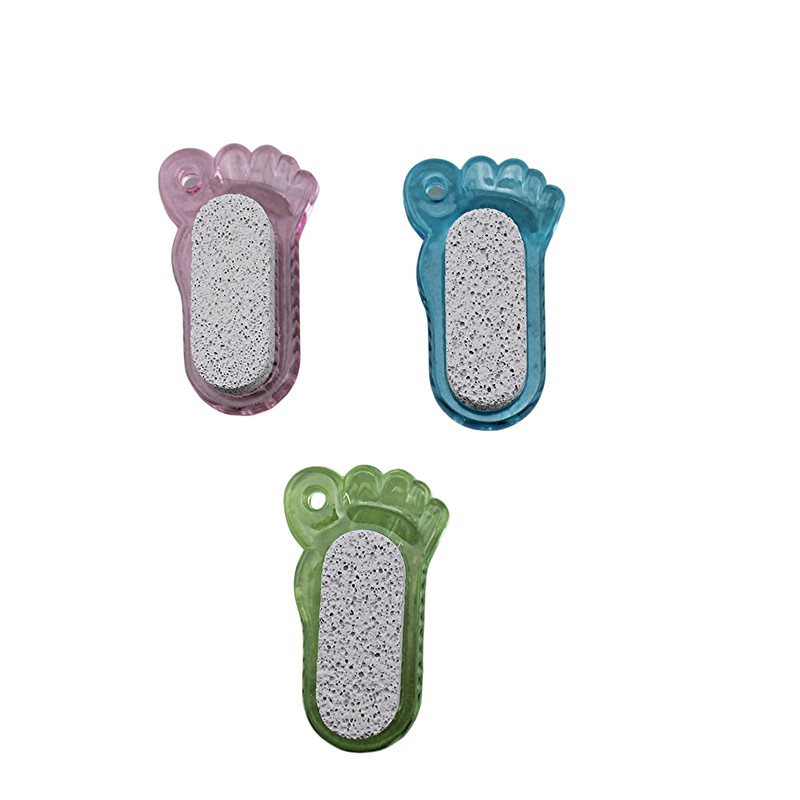 3 Pack Foot Pumice and Nail Brush - Assorted Colors
