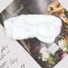Awenbin Spa headband, bowknot headband in pure white, reusable, soft