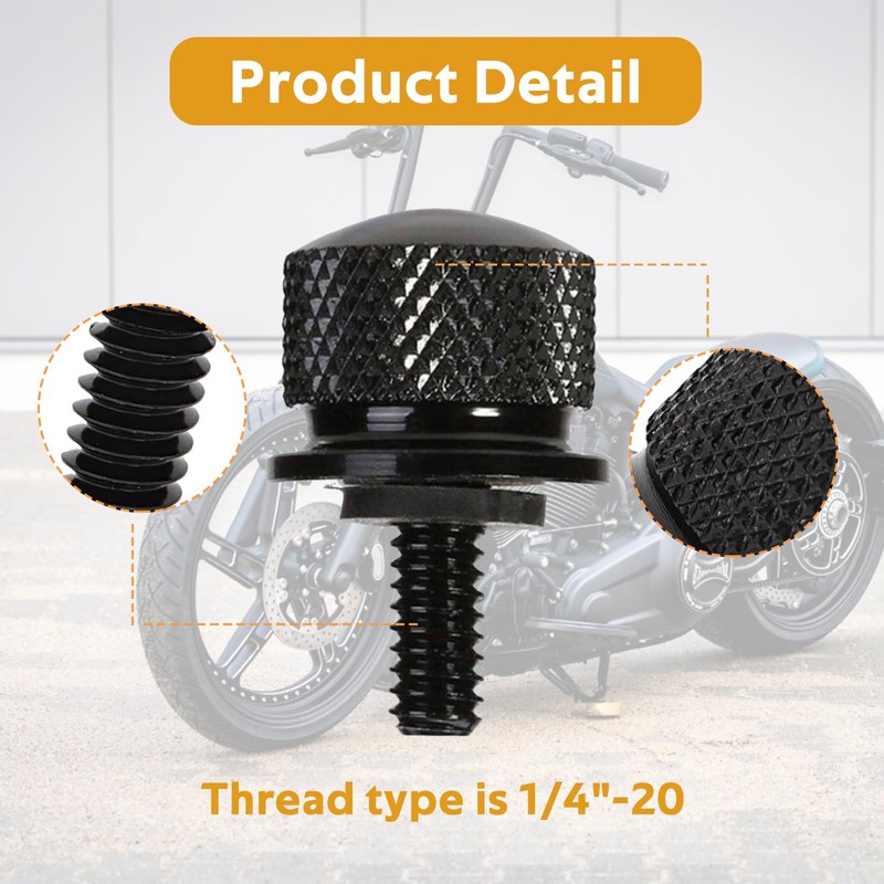 ECOMAID 2 Pieces Stainless Steel Billet Chrome Replacement Bolts for