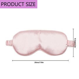 CHEERYMAGIC Sleep Mask for Women Men, Silk Eye Mask Super Soft Eye Masks with Adjustable Elastic Strap Both Sides Blackout for Travel Yoga Nap Meditation A4HYYZ (Pink)