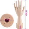Voloria Practice Flexible Mannequin Hand Nail Display with Soft Fingers