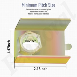 5/8-In Center Hole Anti-Rattle Hitch Pin Shim Device Compatible with Hollow-Shank Accessories for 2-Inch Receiver, Protection Against Vibration and Noise