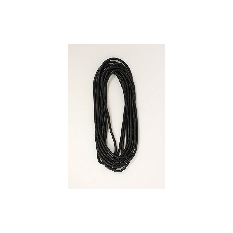 Fairytale Art Round Leather Cord 2mm Col.509 Black 2m