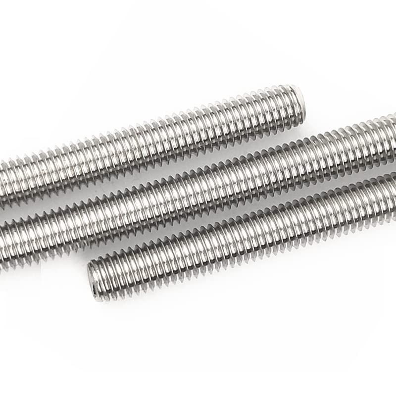 Beduan 304 Stainless Steel Long Threaded Screw, M10-1.5 Thread Pitch,