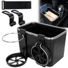 Car Armrest Storage Box Universal Vehicle Cup Holder Removable Coffee