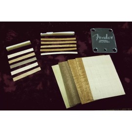 Unbranded 15) REAL WOOD GUITAR SHIM ASSORTMENT 5) NUT, 5) SADDLE &  5) NECK POCKET SHIMS