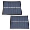 Fafeicy Pack of 2 Mini Solar Panel 0.7W 5V 0-140MA
