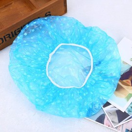 Juego de tres gorros de ducha impermeables con banda elástica: reutilizables, protegen el cabello, son cómodos y transpirables, gorros de ducha de calidad profesional para spa.