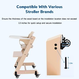 360° Rotating Wheel Accessories with Safety Locks Fit for Stokke Tripp Trapp High Chair - Enhance Mobility and Convenience for Your High Chair