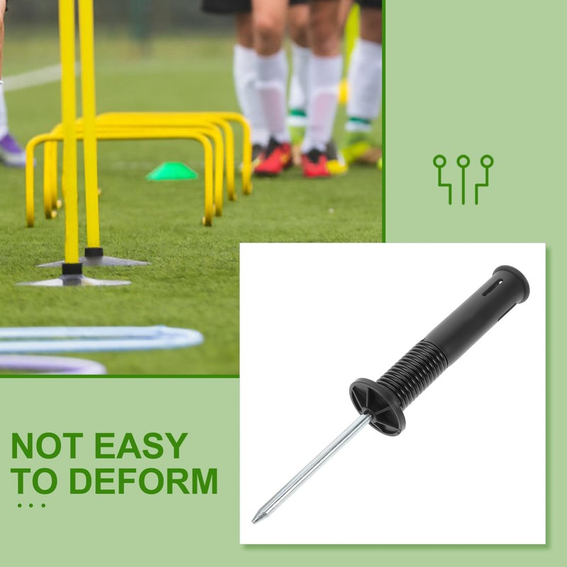 VANZACK Football Corner Flagpole Stake, 1Pc Spring-Loaded Flag Base