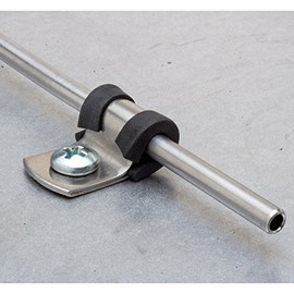 Eastwood 1/4 in. 10 Pieces Brake Line Mounting Hardware Clip Set Steel Clips Rubber Lined Mounting Bracket For Pipe Tube Cable