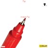 DOLLAR Fineliner Pens, RED, 0.3mm Ultra Fine Felt Tip, Pack