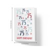 Karto 75th Birthday Card for Men Women - Large 5.5x8.5