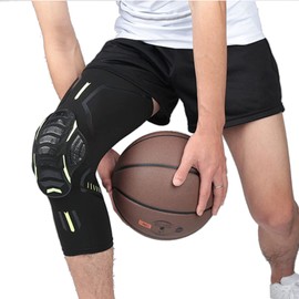 Yoowish Sport Knee Pads,Breathable,Lightweight,Sweatproof Nylon Anti-collision Guard Protective Gear (XS, Black)