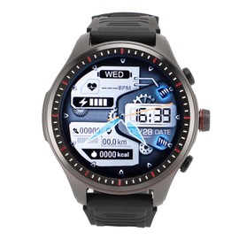 Smart Watch, Answer and Make Calls, HD Screen Fitness Tracker Music Player Smart Watch with Earbuds, Fitness Watch for Android iOS (Black)