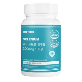 Life Tocol Selenium Supplement 300mcg 100 Tablets High Selenium Content SELENIUM / 라이프토콜 셀레늄 영양제 300mcg 100정 셀렌 고함량 SELENIUM