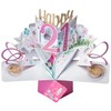 Happy 21st Birthday Pop-Up Greeting Card Original Second Nature 3D