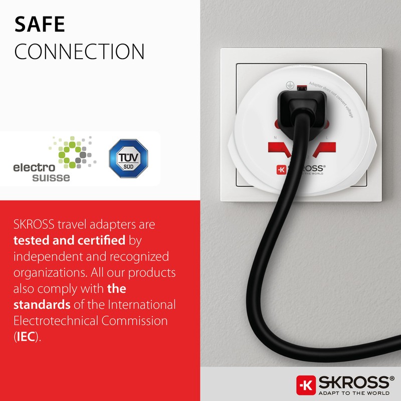 SKROSS Country Adapter Combo World to India