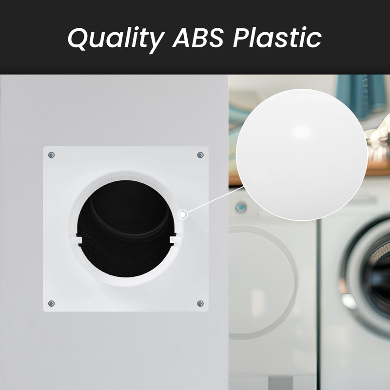 125mm Duct Connector Flange, Plastic Straight Pipe Flange for Heating