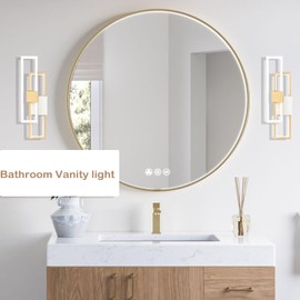Gold Sconces Wall Lighting Led Modern Wall Sconce Brass Wall Light Bathroom Vanity Light 4000k