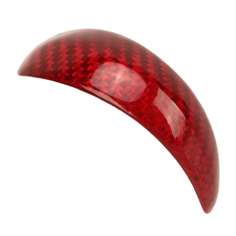 Gear Shift Knob Cover Red Red Carbon Fiber Shifter Lever