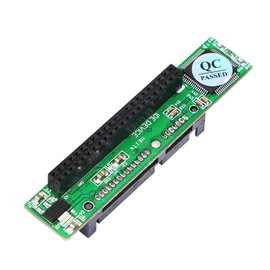 SinLoon SATA-IDE PCB Board Adapter, 2.5" SATA Male to IDE40Pin Female Converter Adapter Z-Shape, Laptop and PC and Mac Computers 2.5"/3.5" SATA HDD Converter Optical Drive to IDE 3.5" 40 Pin (SATA