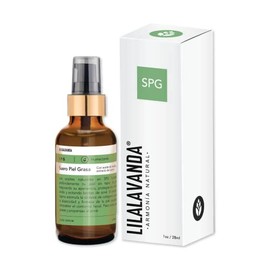LilaLavanda - SPG Serum facial para pieles grasas y mixtas - Con extractos de lupino y dátil. Humecta sin dejar sensación grasosa - Vegano, sin parabenos - 100% Natural