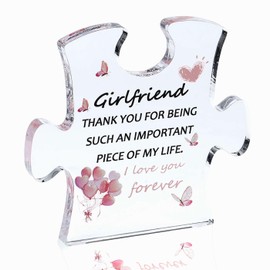 LAIDANLA Gifts for Girlfriend, to My Girlfriend Acrylic Engraved Presents, Birthday Anniversary Christmas Valentines Day Gifts for Girlfriend