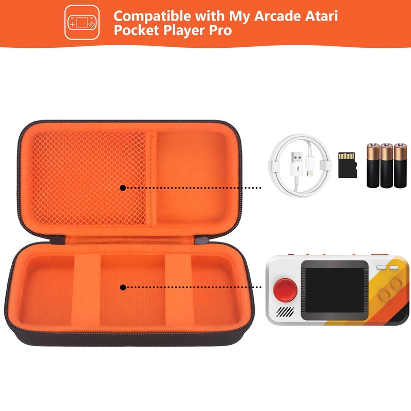 Supmay Hard Travel Case for My Arcade Atari Pocket Player