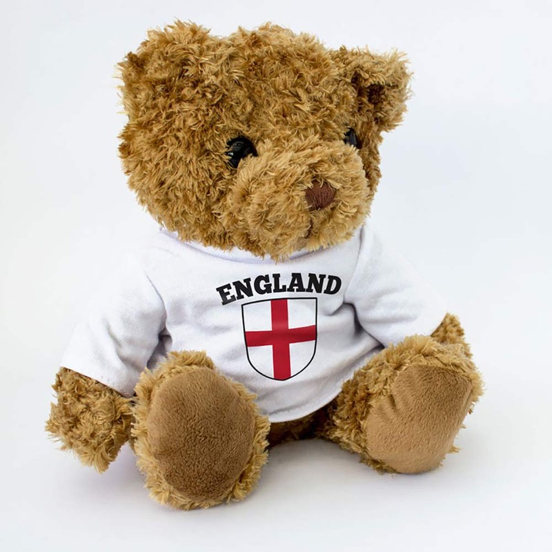 NEW England Flag - Cute And Cuddly Teddy Bear -