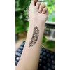 2 Blätter Temporäres Feder Tattoo Fake Tattoo total 28 Feder