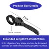 Strap Wrench, 500mm Rubber Strap Wrench, Universal Black Wrench Adjustable