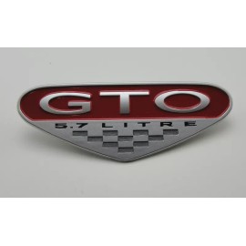 gtog8ta 2004 Pontiac GTO 5.7L Fender Emblem Badge Reproduction RED 04-06 5.7 Litre