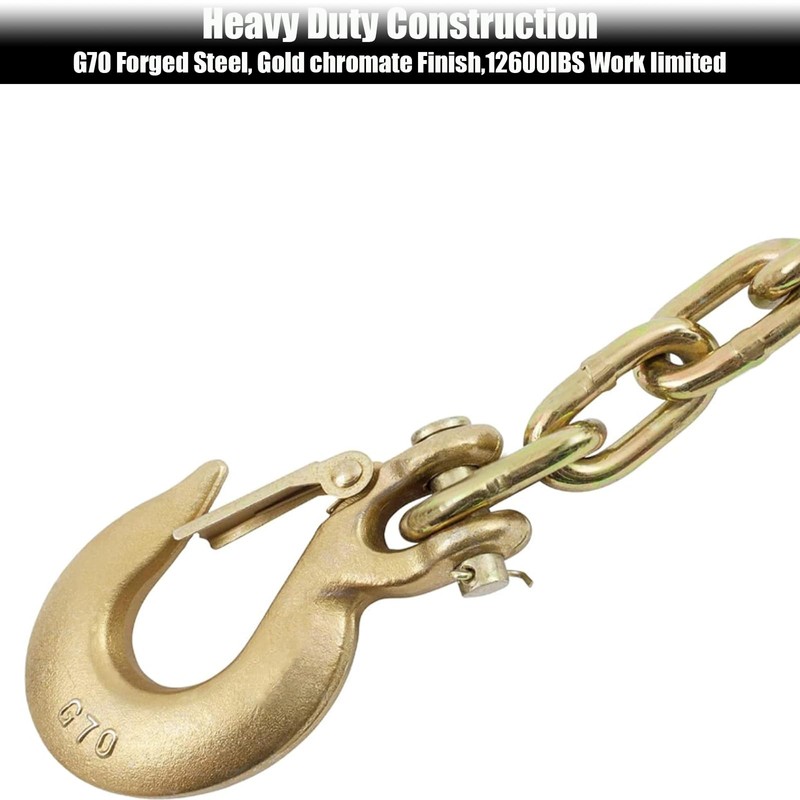 1/4" Clevis Slip Hook, 10 Pack Heavy Duty G70 Steel