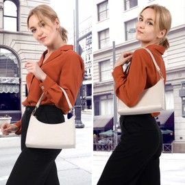 LOVEVOOK Handtaschen Damen Klein Umhängetasche Leder Tasche Tote Bag Shopper Crossbody Bag Schultertasche für Frauen Dating Reisen Party Einkaufe, Rot