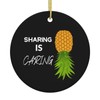 Upside Down Pineapple Funny Swinger Christmas Ornaments Xmas Tree Hanging