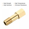 sourcing map Brass Pipe Fitting G1/4 Female to G1/4 Male