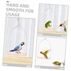 ORFOFE Hummingbird Swing Bird Durable Wooden Perch with Metal Frame