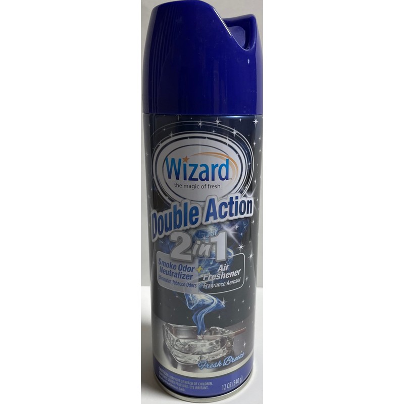 Wizard Double Action Smoke Odor Neutralizer & Air Freshener, Eliminates