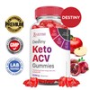 (3 Pack) Destiny Keto ACV Gummies Advanced Formula 1000MG Destiny