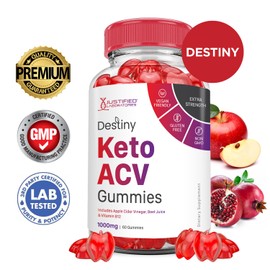 (3 Pack) Destiny Keto ACV Gummies Advanced Formula 1000MG Destiny Keto Gummies Apple Cider Vinegar Formulated with Pomegranate Beet Juice Powder B12 Vegan Non GMO 180 Gummys